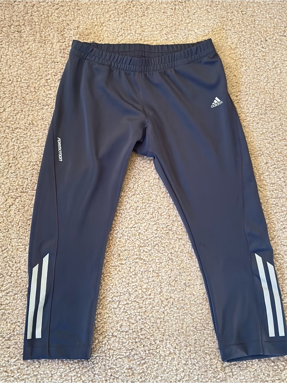Adidas Kids Boys Grey Performance Formotion Climalite Sports Pants SIZE M